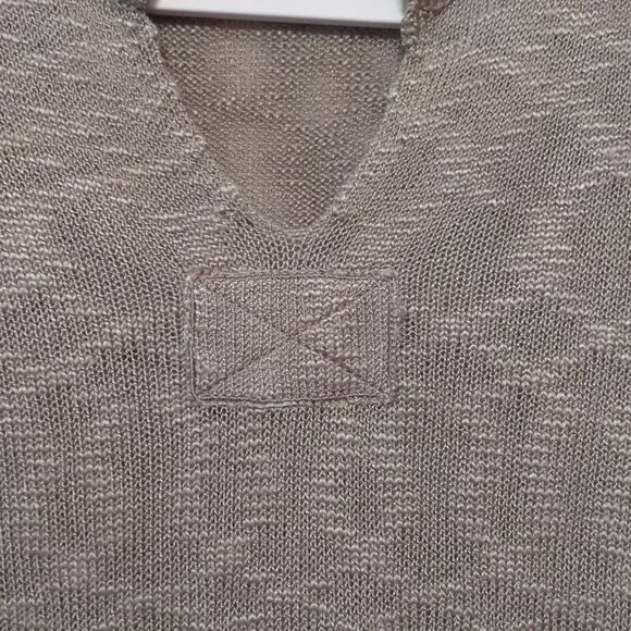 Light Brown Acrylic Transitional Fall Sweater Size M - Picture 3 of 8